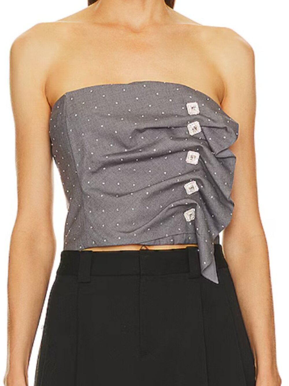 Lover and Friends X Bridget Amory Tube Top Bedazzled